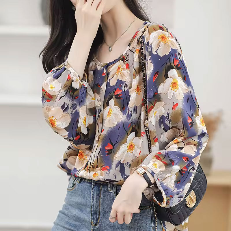 Emily Blouse met bloemenprint