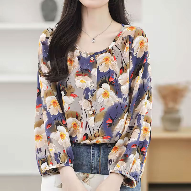 Emily Blouse met bloemenprint