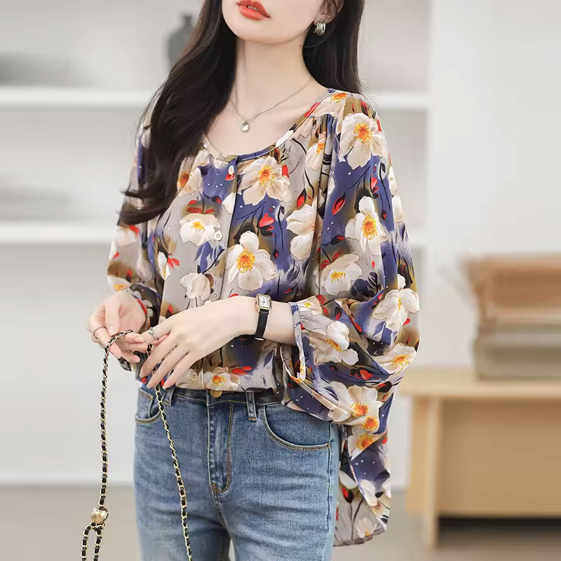 Emily Blouse met bloemenprint
