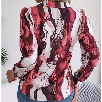 Aurora Kleurwerveling Blouse met Lange Mouwen