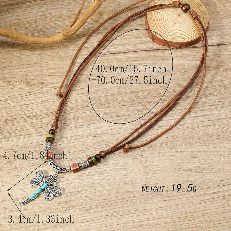 Vintage Boheemse Hanger Ketting