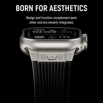 Titanium Streamlined Silikon Apple Watch Armband