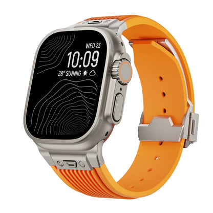 Titanium Streamlined Silikon Apple Watch Armband