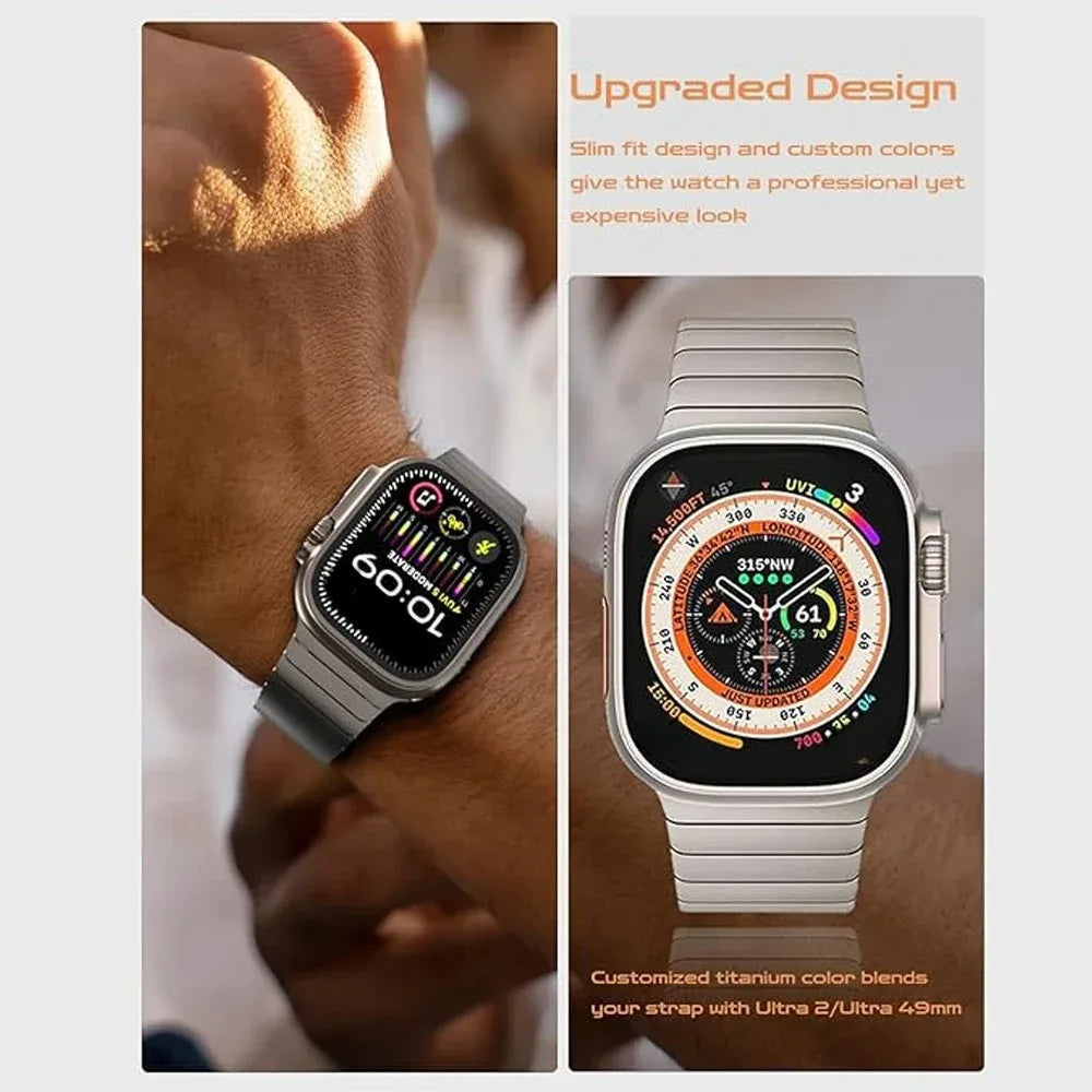 Roestvrijstalen schakelband voor Apple Watch