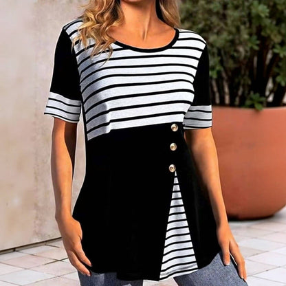 Blouse Rayée Décontractée