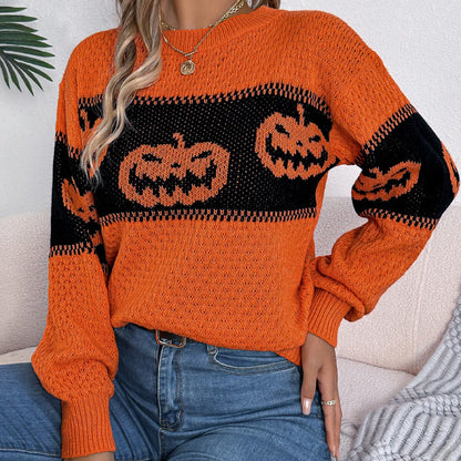 Pumpkin Strickpullover