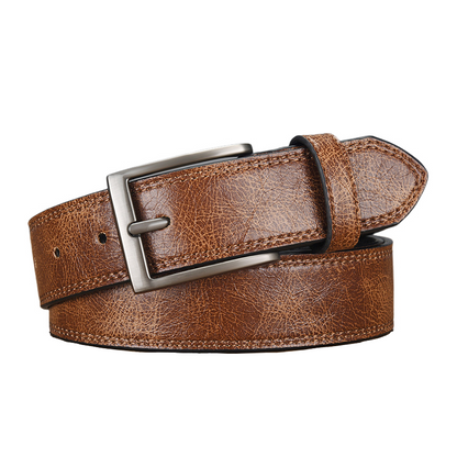 Herren Retro Vielseitiger PU-Leder-Dornschließen-Gürtel 58699698U