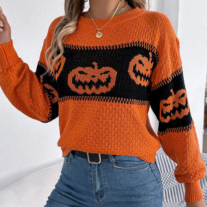 Pumpkin Strickpullover