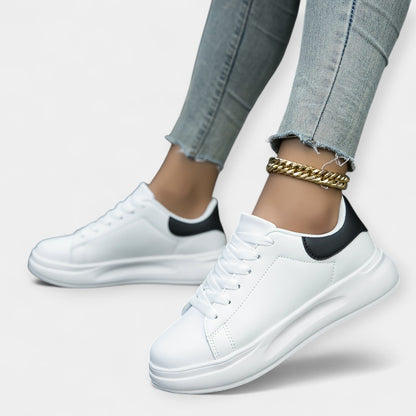 Leren sneakers wit