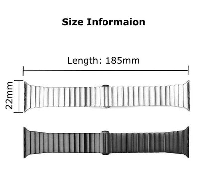 Roestvrijstalen schakelband voor Apple Watch