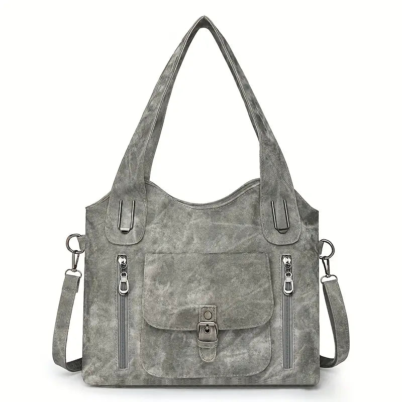 Emilias geräumige Schultertasche im Retro-Stil