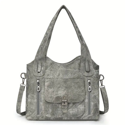 Emilias geräumige Schultertasche im Retro-Stil