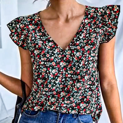 Evelyn Ruches Blouse