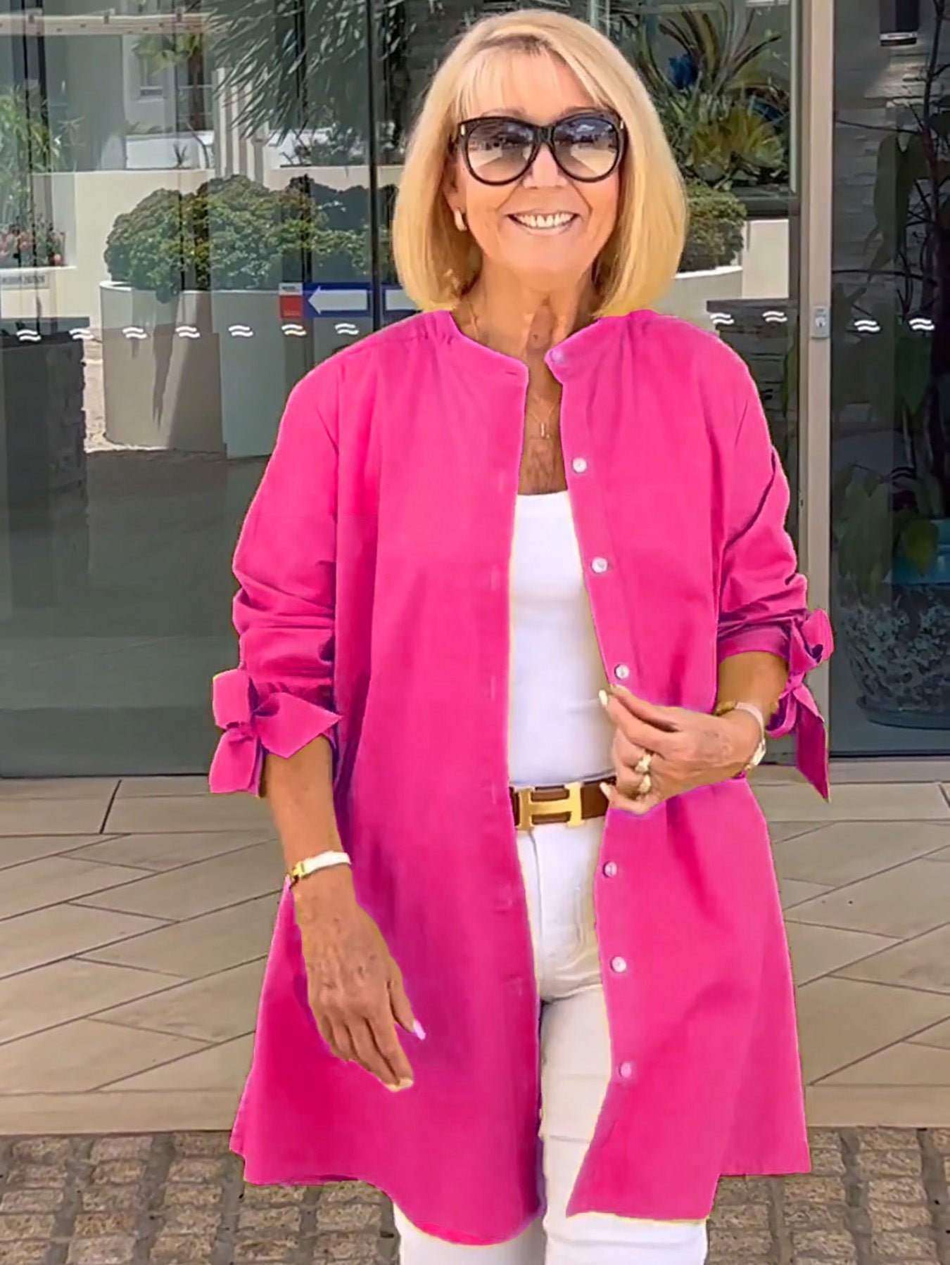 Lucia™ - Tuniek-shirt met knoopsluiting