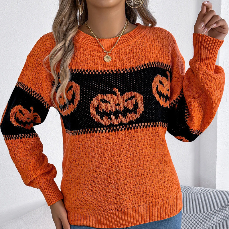 Pumpkin Strickpullover