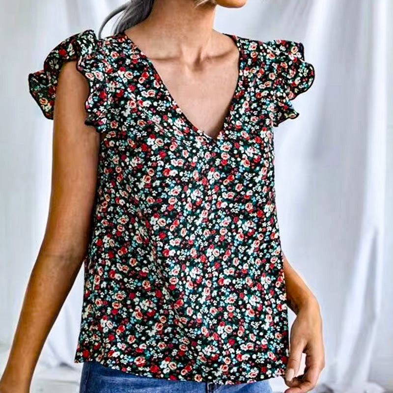 Evelyn Ruches Blouse