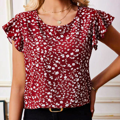 Emma Blouse met Ruches op de Mouwen
