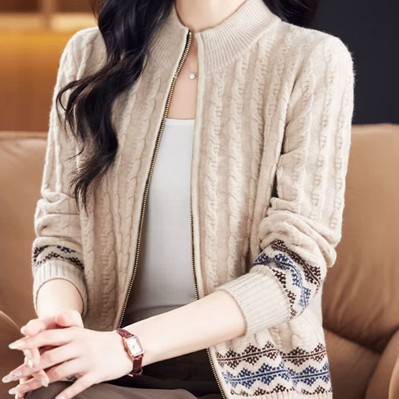 Sadie Kabelgebreid Vest