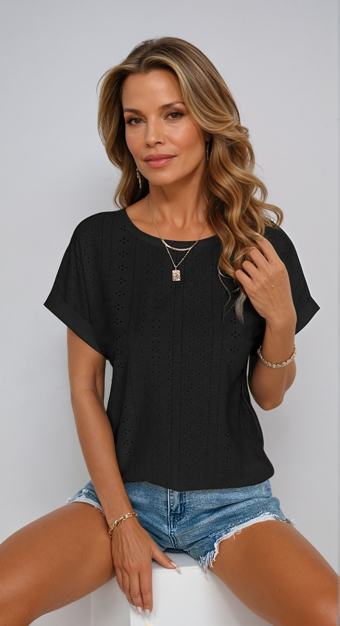 Riza™ | Casual Kanten Top