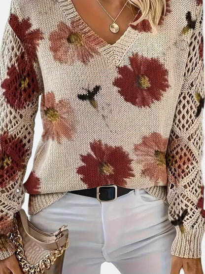 Elara™ | Cardigan mit floraler Eleganz