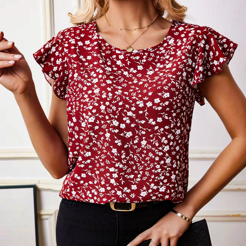 Emma Blouse met Ruches op de Mouwen