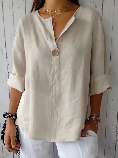 Irina™ | Casual Blouse met V-hals