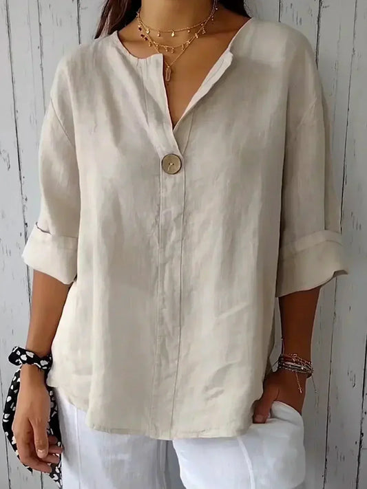 Irina™ | Casual Blouse met V-hals