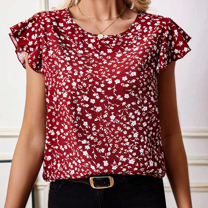 Emma Blouse met Ruches op de Mouwen