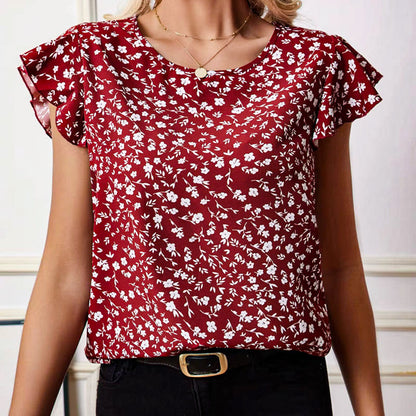 Emma Blouse met Ruches op de Mouwen