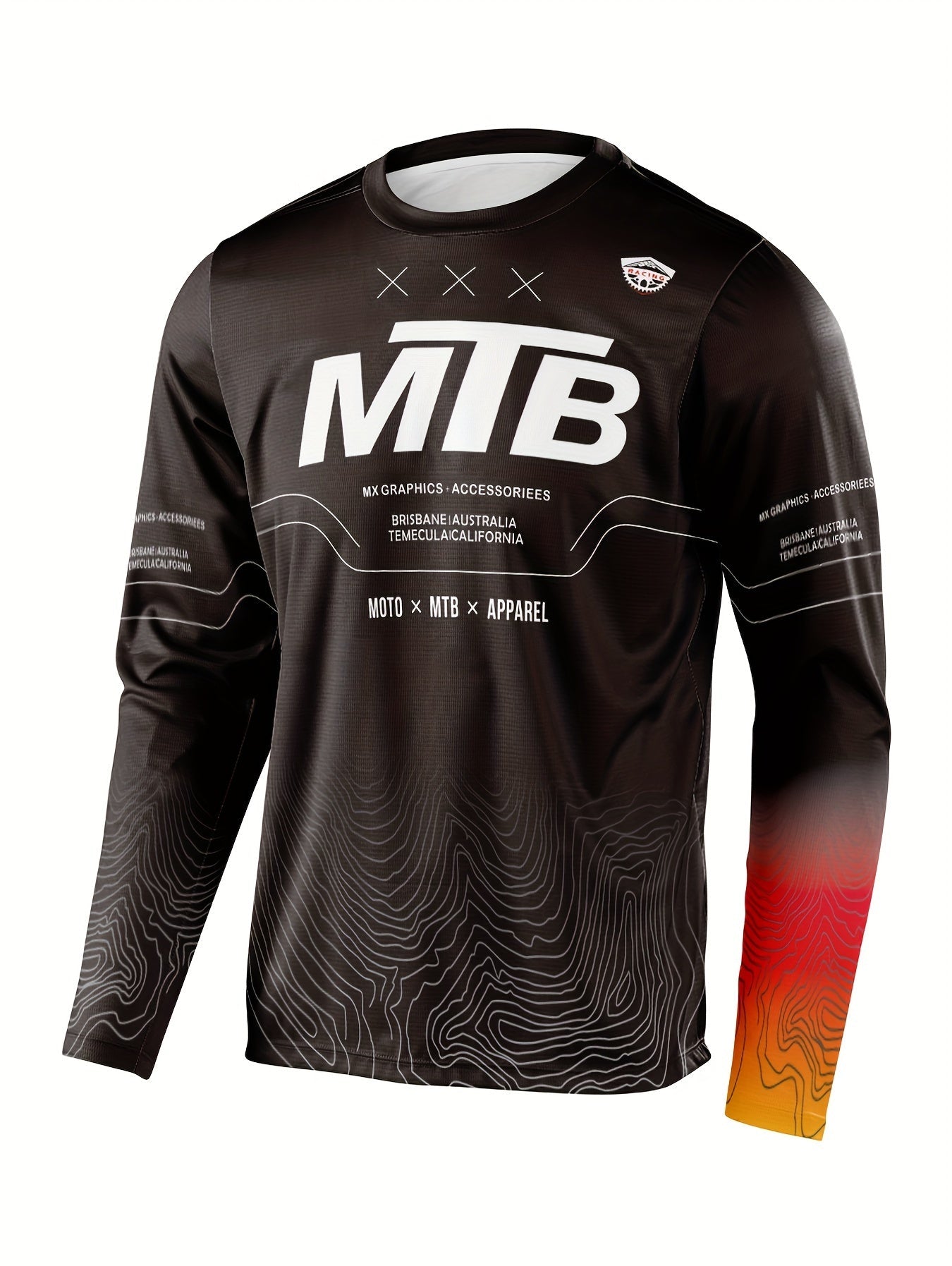 X-GODC Heren MTB Downhill Shirt Lange Mouwen