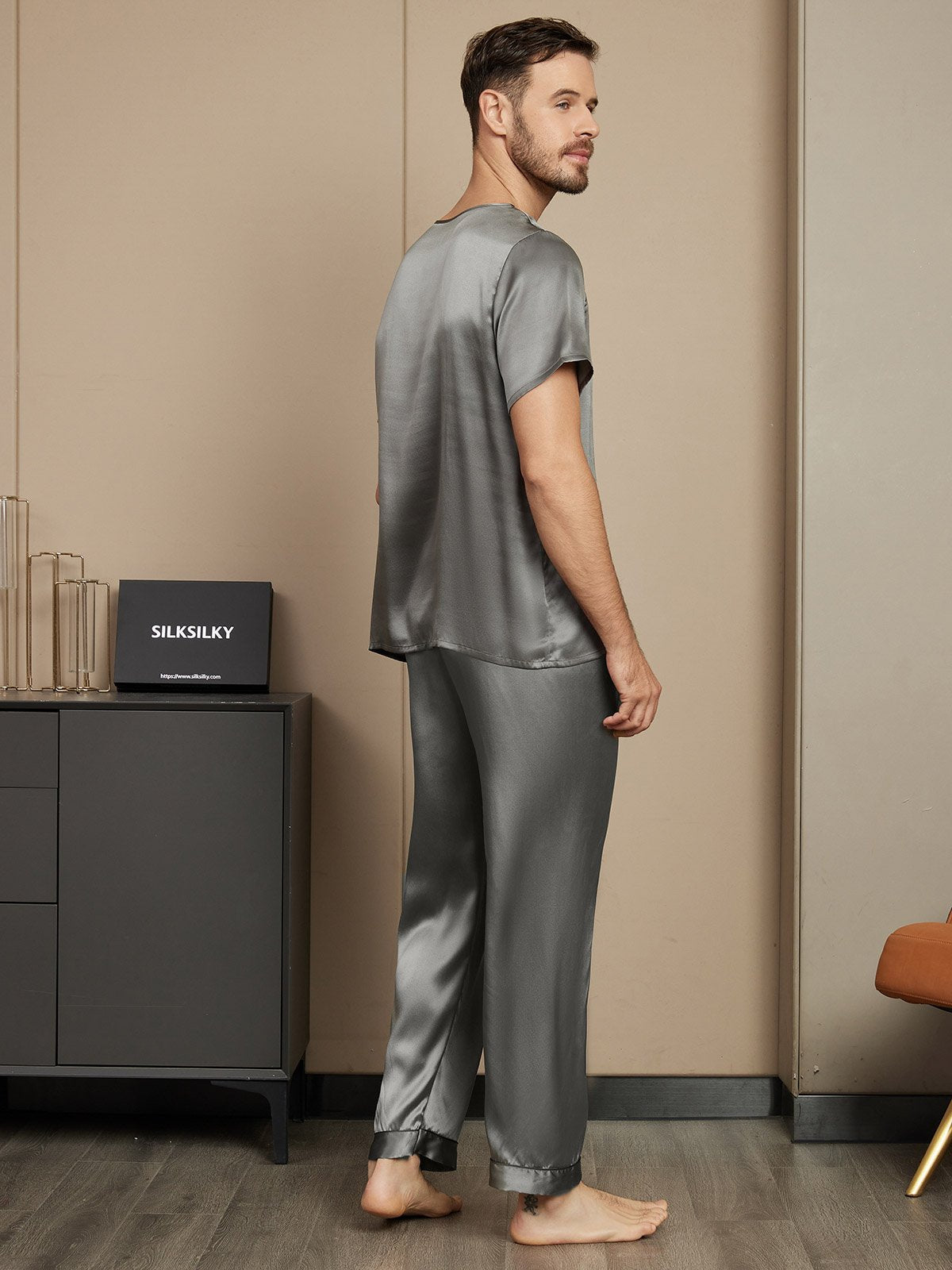Pyjama Classique pour Homme en Soie Pure