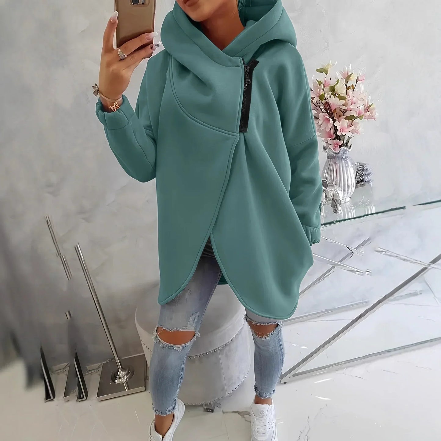 Tahlia - Stijlvolle casual capuchonjas