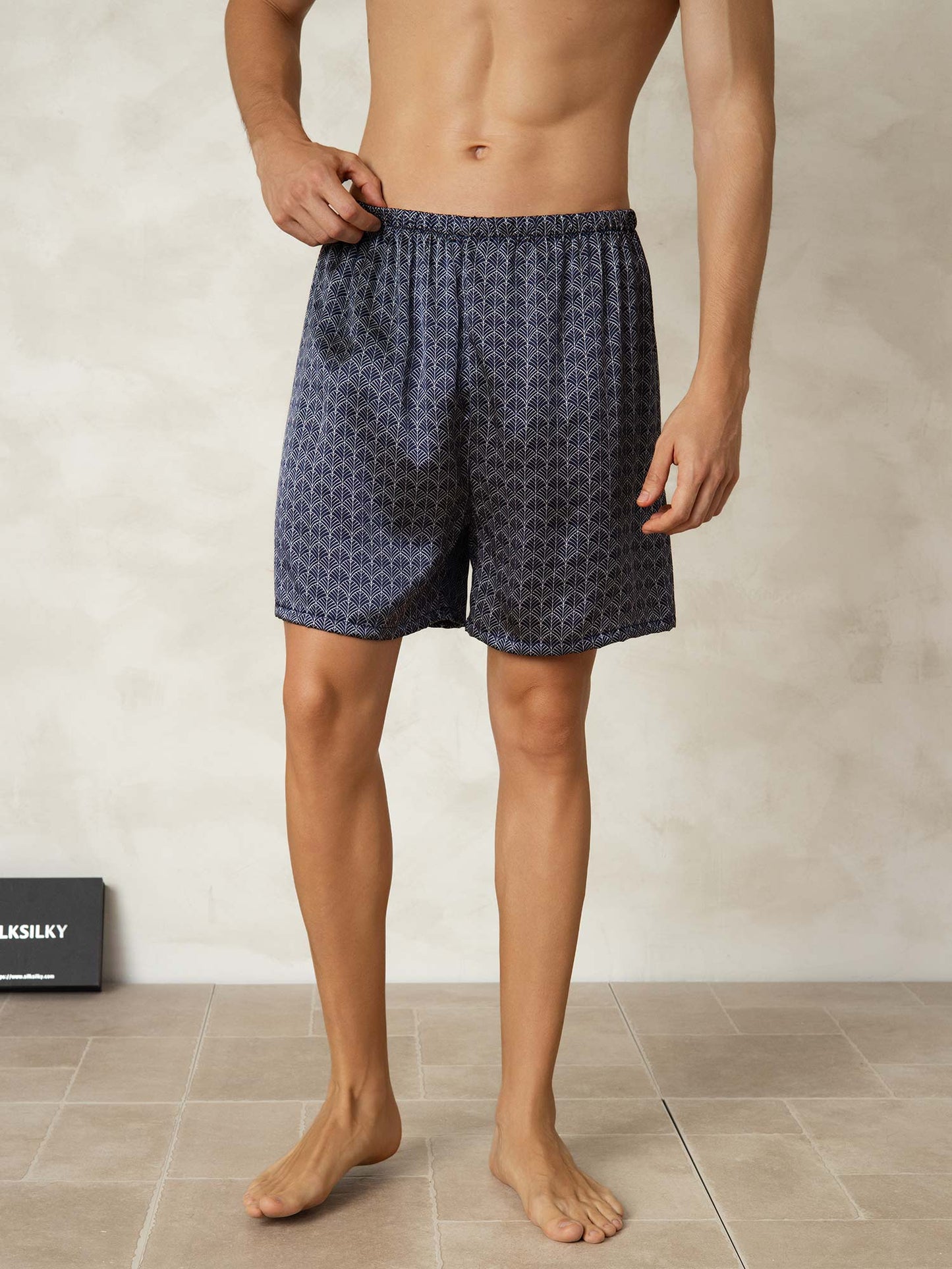 Shorts De Salon En Soie Confortable Pour Homme
