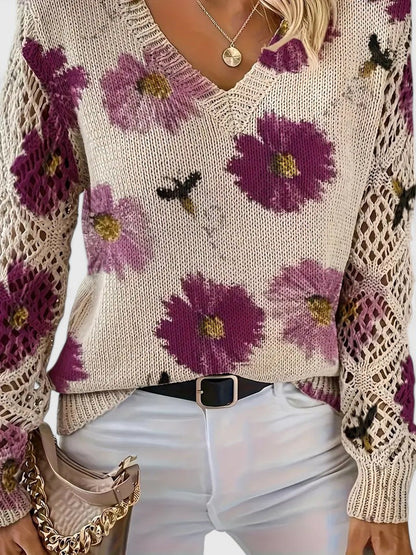 Aurelia – Elegante gebloemde trui