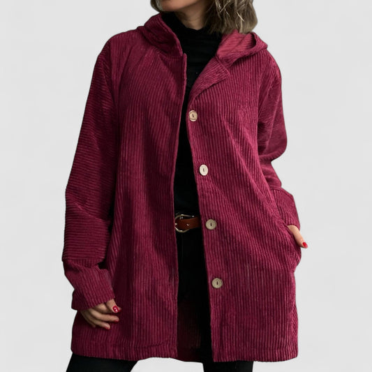 Amber | Comfortabele Corduroy Jas