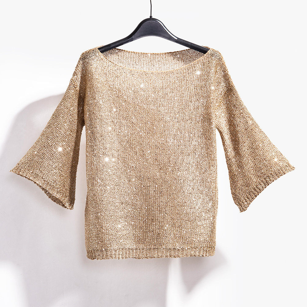 Luxe trui met pailletten