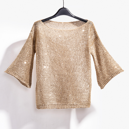 Luxe trui met pailletten