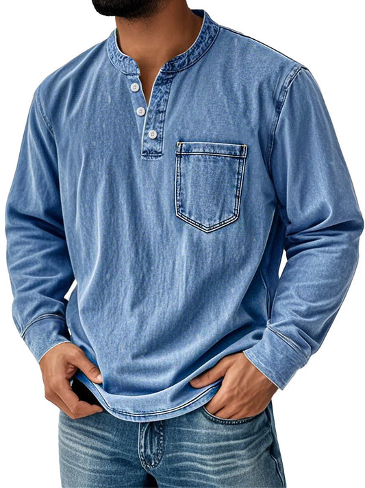 Levi™ I Lässiges Herren-Henley-Shirt mit Brusttasche