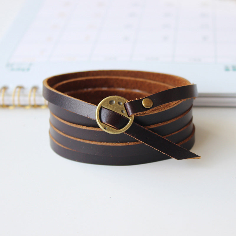 Vintage Lederen Armband