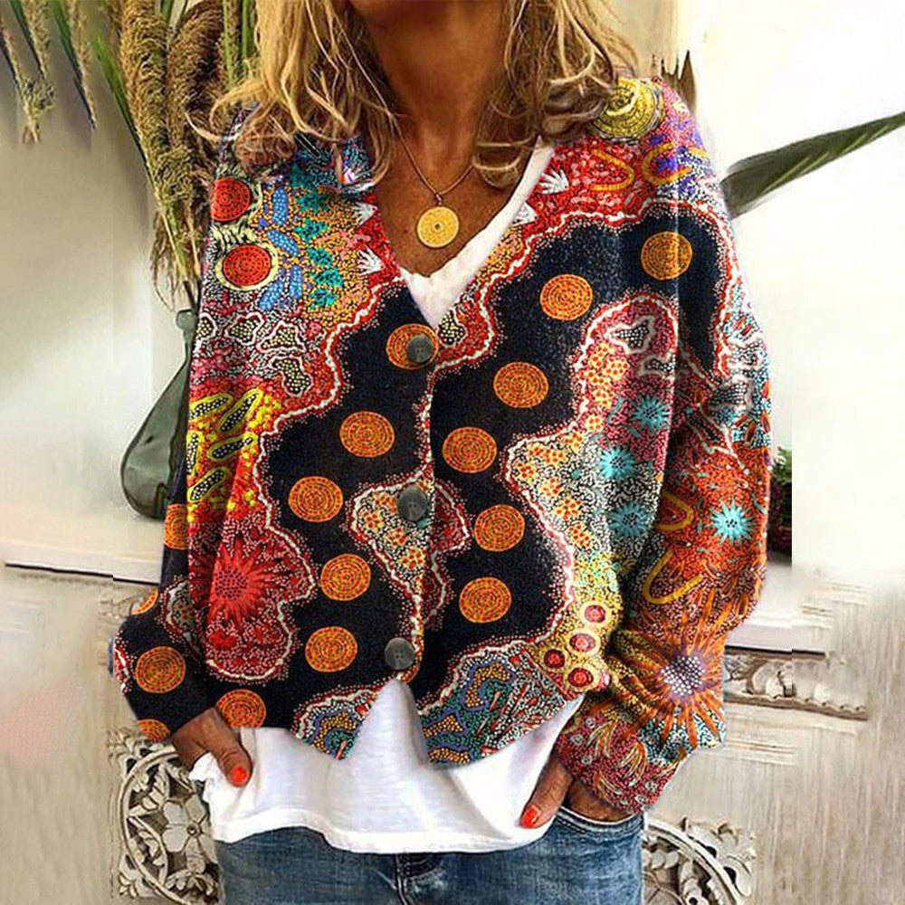 Elara™ | Gebreid vest met bloemenpatroon