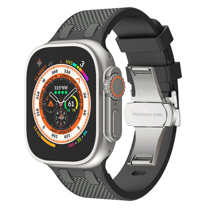 Tactische siliconen Apple Watch-band
