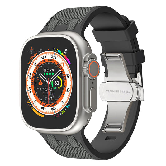 Tactische siliconen Apple Watch-band