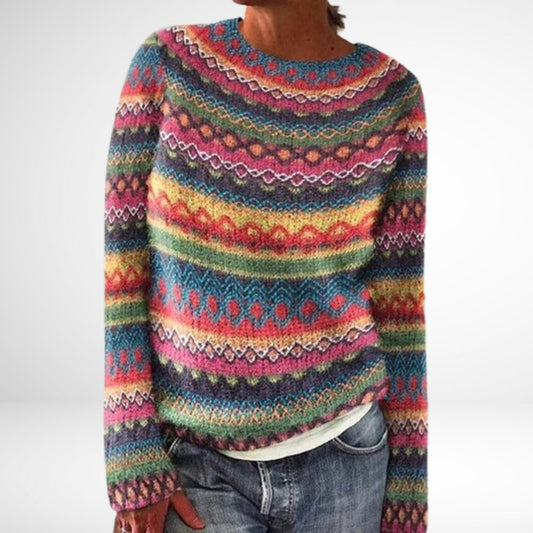 Eden - Pullover met ronde hals in meerkleurig