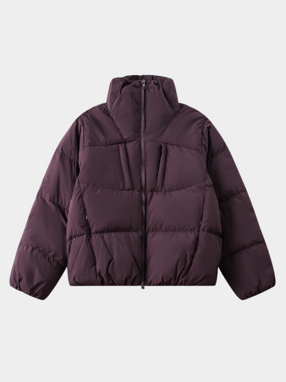 CougarStep – Unisex Stehkragenjacke mit 95 % weißer Gänsedaune und 3-fach-Schutz