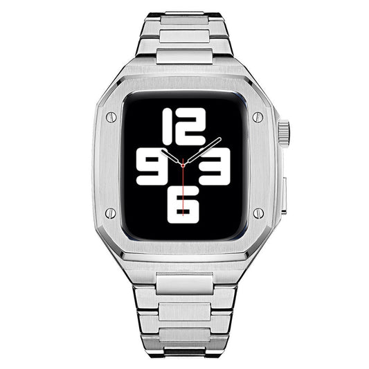 Luxuriöses Metallgehäuse-Armband für Apple Watch 44/45 mm