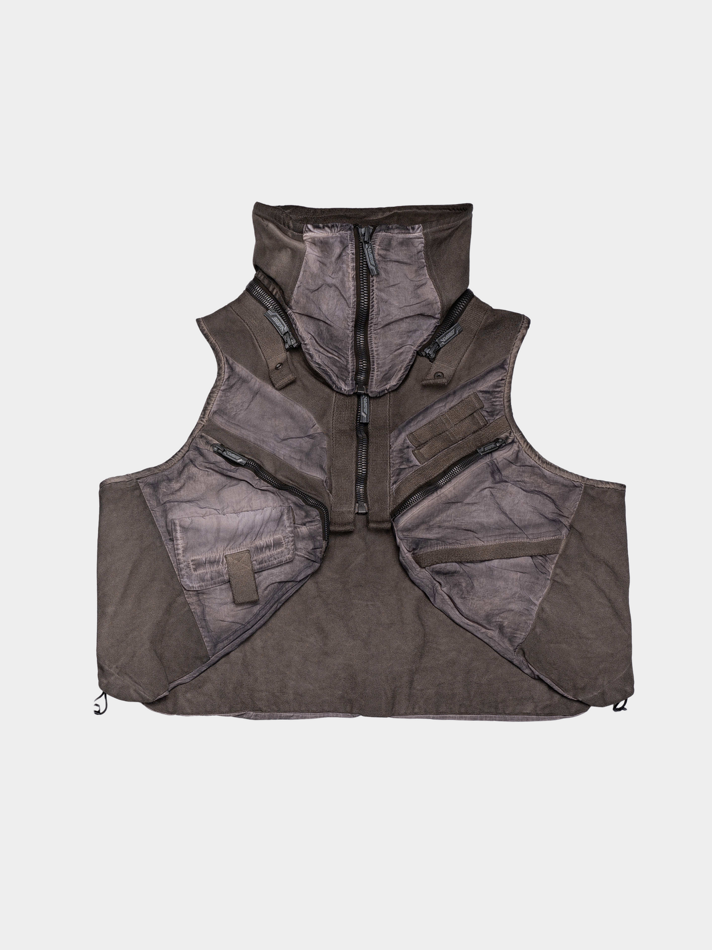 FlexCanopy – Unisex Asymmetrische Weste mit 3D-Taschen und abnehmbarem Design