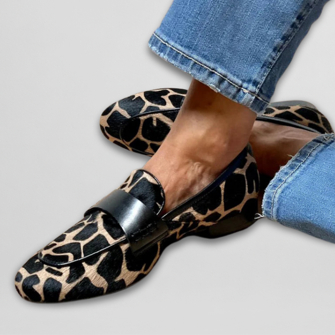 Rebel™ | Loafers met dierenprint