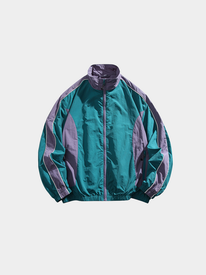 AshDeck - Unisex oversized waterdichte colorblock-jas