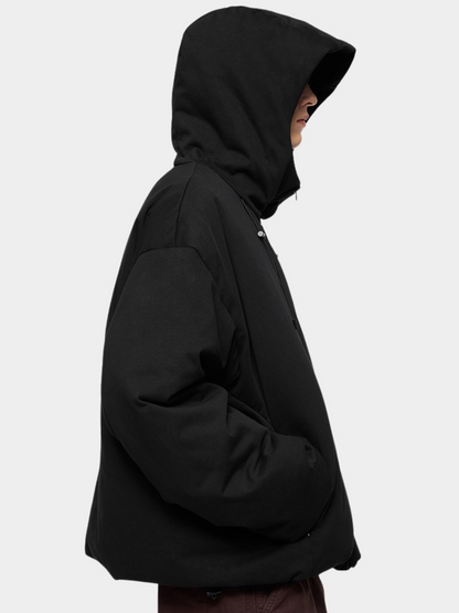 DryCanopy – Hoodiejack van gebreide stof met 90% eendendonsvulling