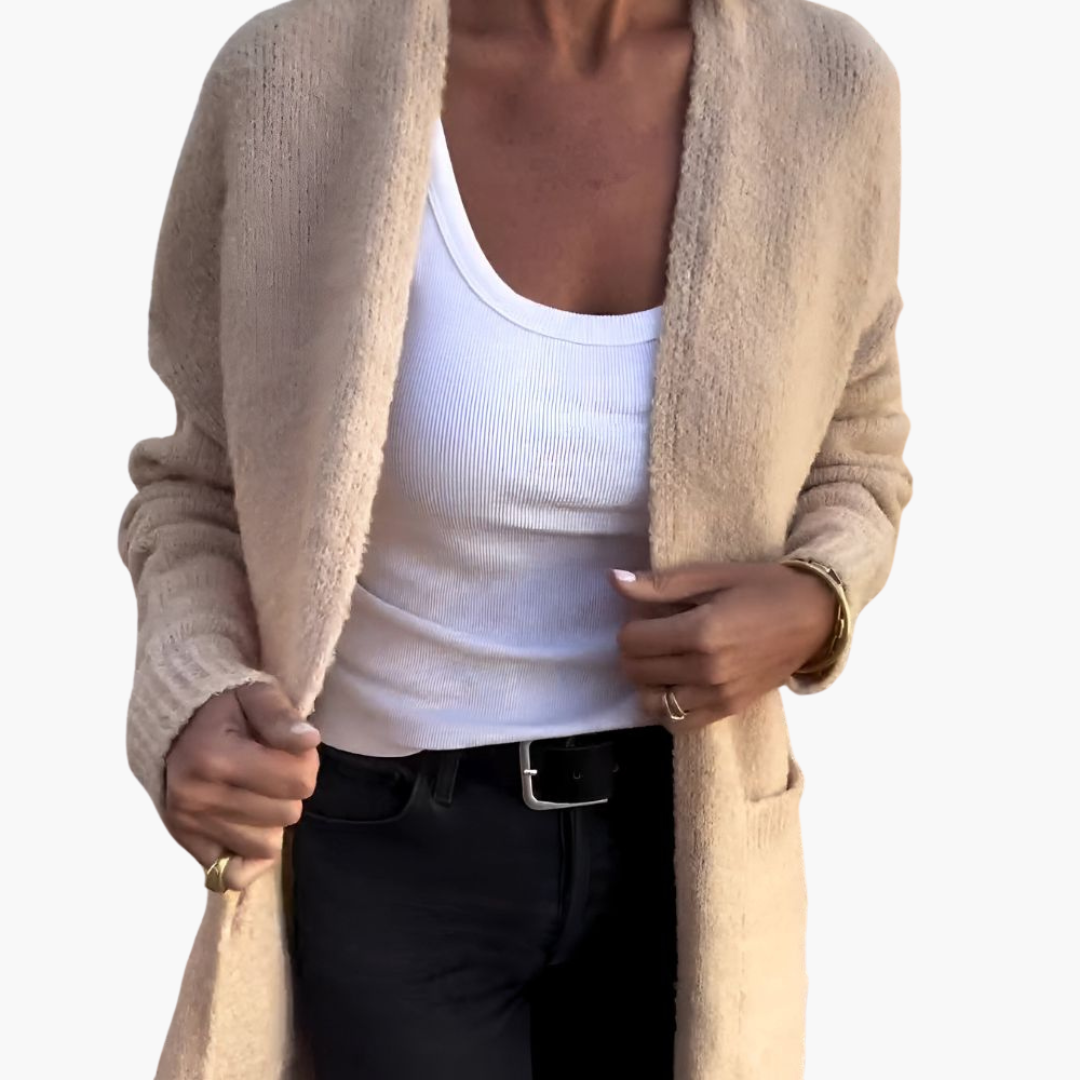 Holly | Casual gebreid vest met zakken